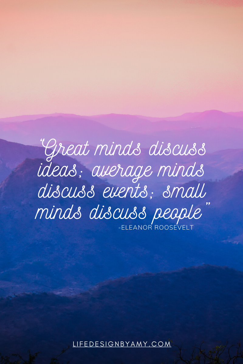 great minds discuss ideas