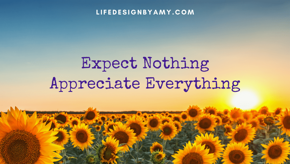 expect nothing